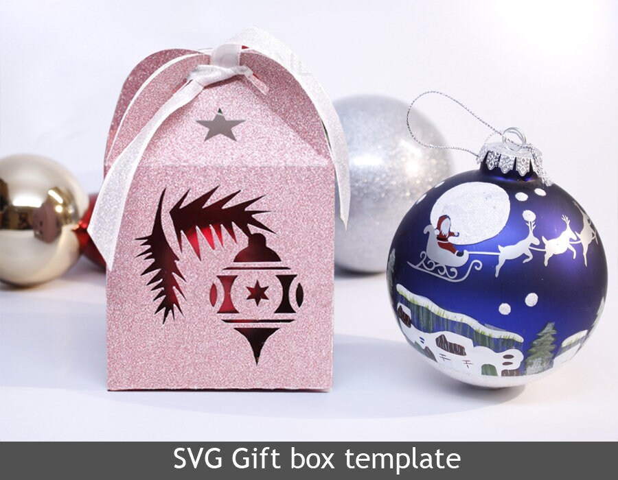 Download Diy Svg Cutting File Template Gift Box Christmas Tree With Etsy