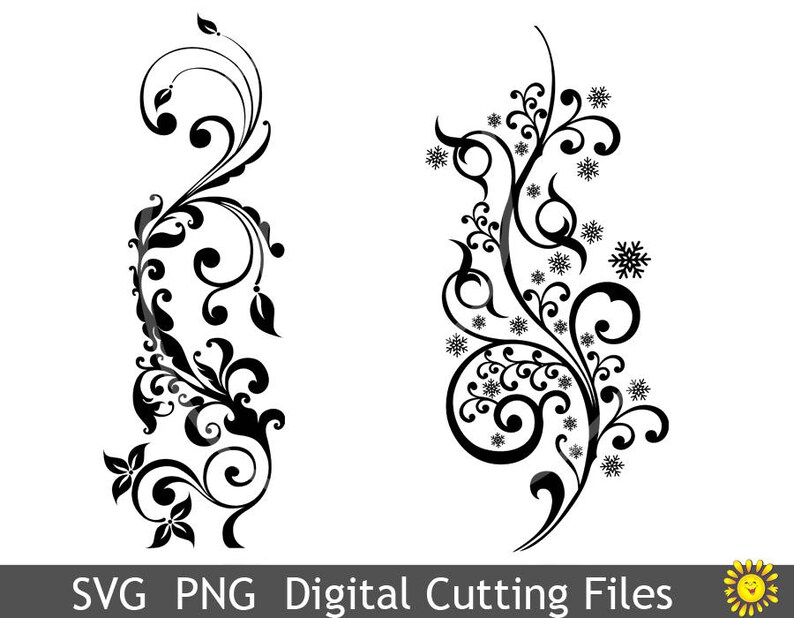 Download Paper Party Kids Svg Png Cutting Files Templates 2 Flowers Vignettes Cricut Silhouette Digital Wall Decoration Vinyl Cards Scrapbooking 1053sv Card Making Stationery