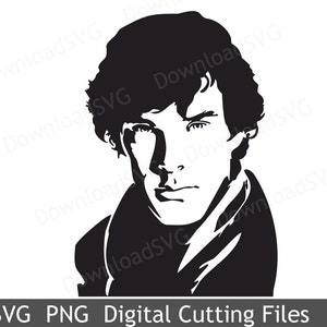 May include: Black and white silhouette of a man with short, dark hair. He is wearing a jacket and has a serious expression on his face.