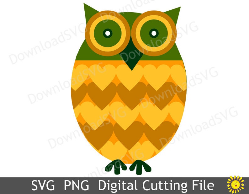 Download Clip Art Art Collectibles Svg Png Cutting File Cute Owl Template Vector Decal Cricut Silhouette Digital Vinyl Transfer Cards Scrapbooking Decoration 5014sh