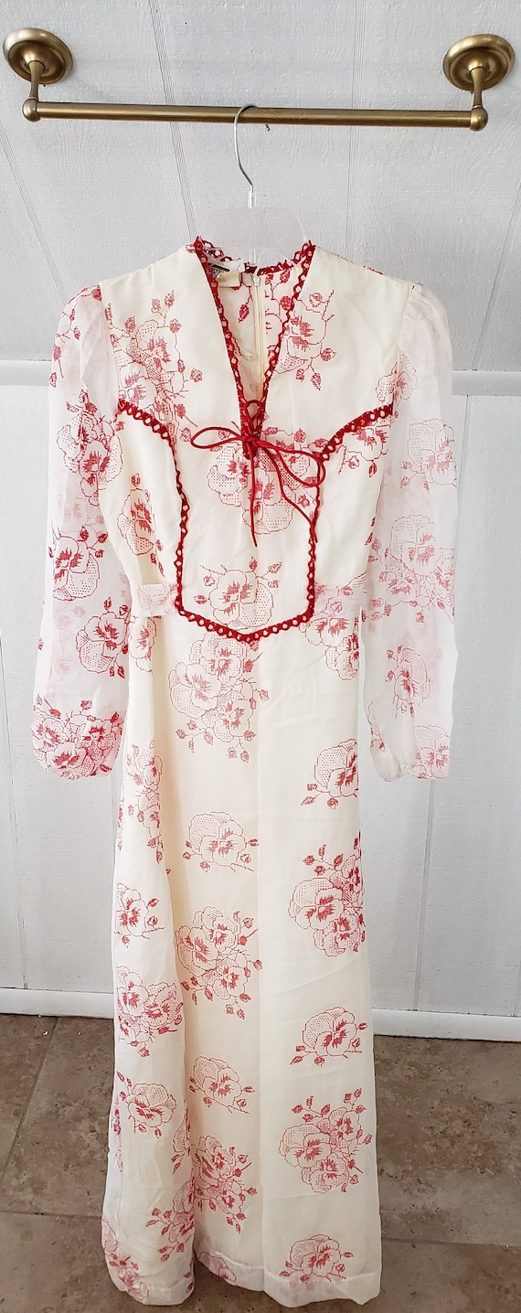 Vintage Montgomery Ward Floor Length Dress