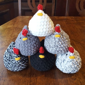 Crochet Chicken Plushie Toy Crochet Hen Amigurumi Gift For Chicken Lover Friend Handmade Gift Idea For Farmhouse Decor Spring Kitchen Decor