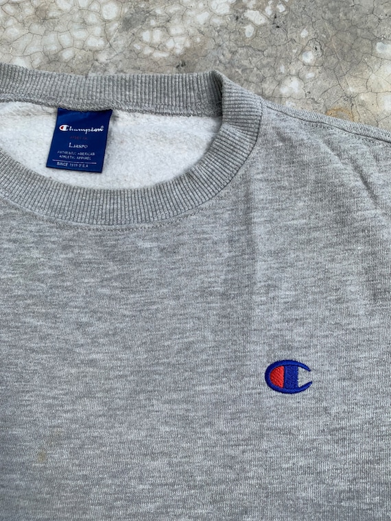 Vintage 90s Champion Mini Logo Pullover Jumper Mi… - image 4