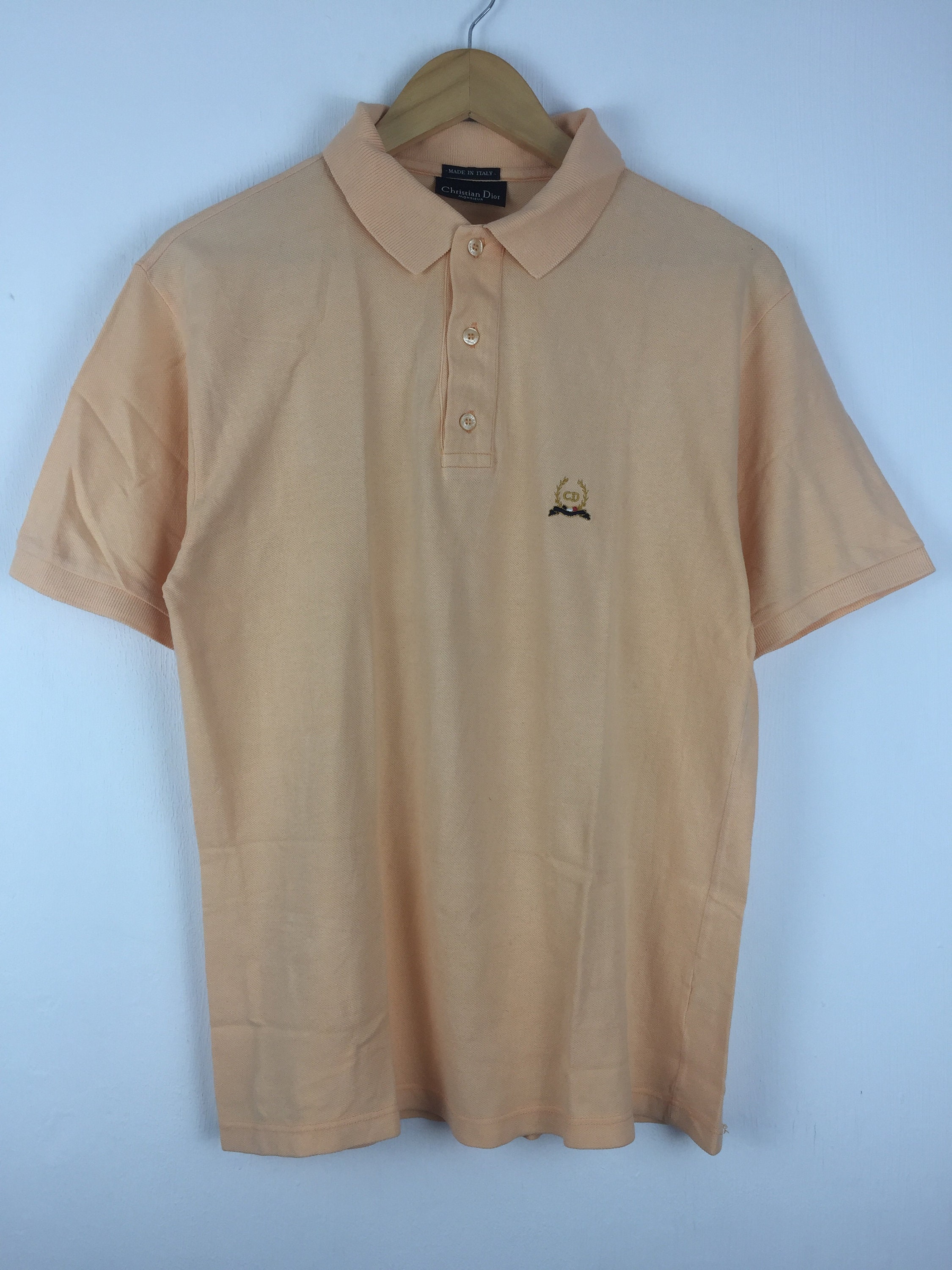 Dior - Christian Dior Atelier Polo Shirt Khaki Cotton Piqué - Size M - Men