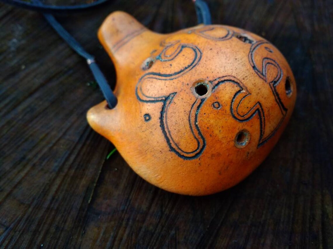 Ocarina cerámica hecha a mano decorado Ocarina instrumento Etsy