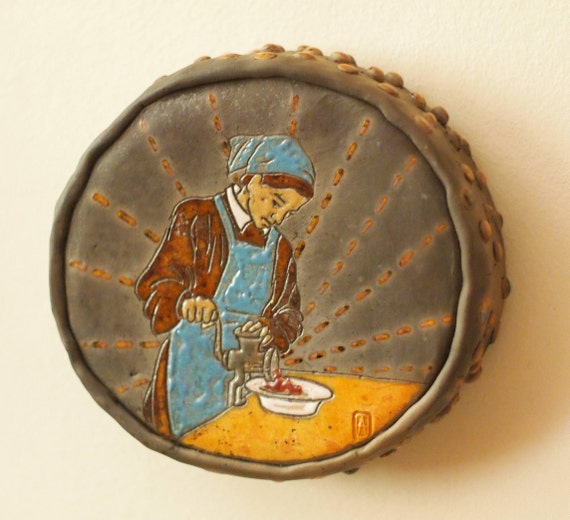 Decorative Wall Sculpture Contemporary Ceramic Wall Decor Meat Etsy
