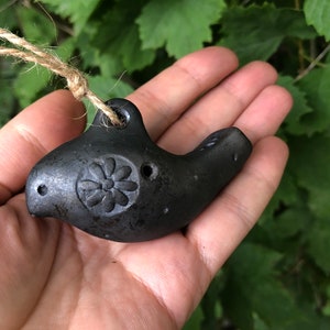 Ceramic Bird Whistle Little Bird Ocarina Clay Whistle Gift For Kids Pendant Bird Whistle Handmade Clay Whistle Ceramic Toy Wind Instrument