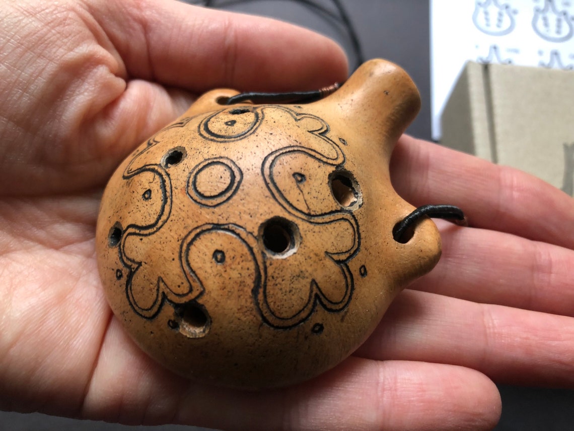 Ceramic Ocarina Handmade Decorated Ocarina Musical Instrument Etsy