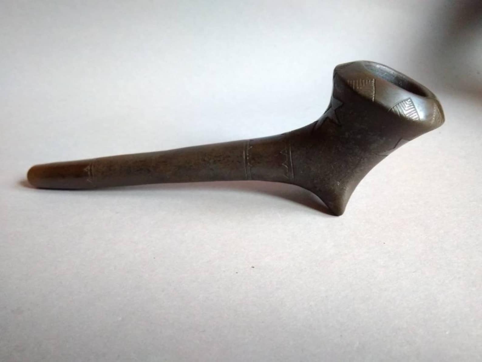 Long Ceramic Smoking Pipe. Black Clay Pipe for Smoking. Etsy