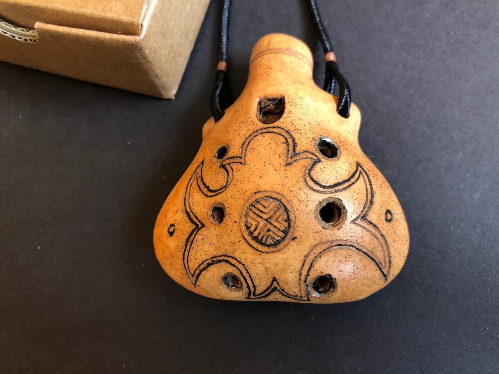 Pendant Ocarina. Handmade Decorated Clay Flute. 7 Hole Ocarina Etsy