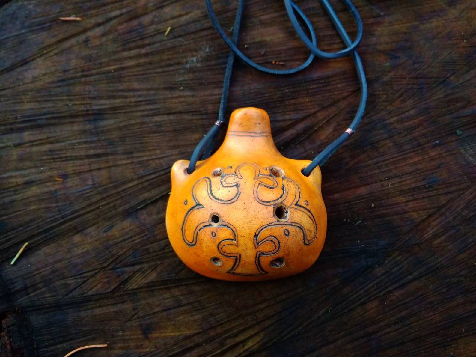 Ocarina cerámica hecha a mano decorado Ocarina instrumento Etsy
