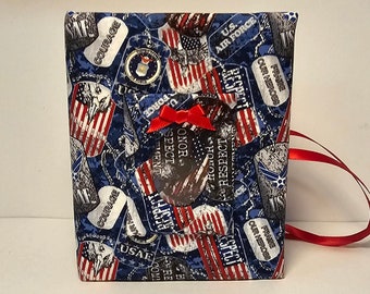 United States Air Force Dog Tags Custom Photo Album - Holds 100 4x6 Photos - Personalize