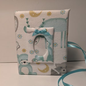 Custom Baby Photo Album - Sleepy Dream Little One - Baby Animals Photo Album - Handmade