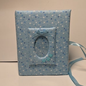 Personalized Baby Boy Photo Album, Baby Photo Album, Baby Keepsake Album, Baby Star Photo Album - Holds 100 4x6 Photos