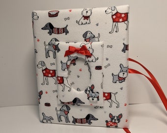 Personalized Dog Photo Album – Handmade Fabric Album, Holds 100 Photos