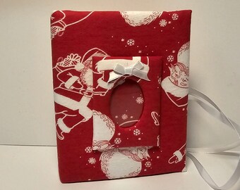 Christmas Santa Photo Album - Holds 100 4x6 Photos - Handmade - Perfect UNIQUE Christmas Gift!