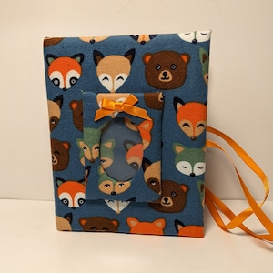 Photo Album for Baby Boy, Forest Faces Photo Album, Holds 100 4x6 Photos, Personalize, Boy Photo Album