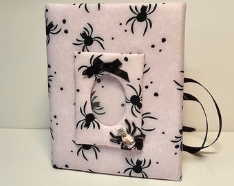 Girls Spider Photo Album  - Halloween Photo Album - Holds 100 4x6 Photos - Handmade - So Cute!