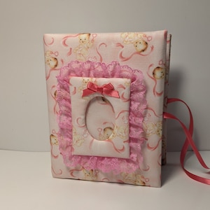 Baby Girl Baby Shower Photo Album -  Holds 100 4x6 Photos