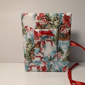 New!! Christmas Santa Photo Album - Holds 100 4x6 Photos - Handmade - Perfect UNIQUE Christmas Gift!