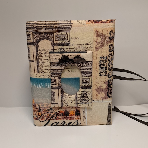 Paris Fabric Photo Album - Paris - Paris Photo Album - Handmade Custom Photo Album