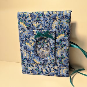 Blue Design Photo Album- Holds 100 4x6 Photos - Handmade