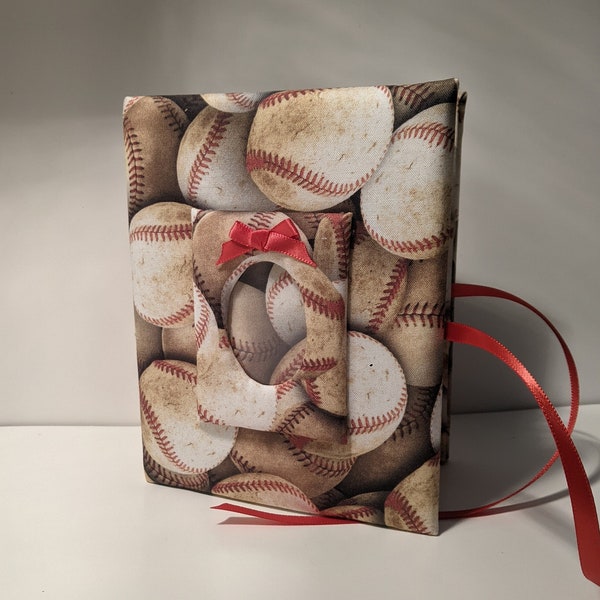 New!!!  Real Baseball Photo Album - Sports Photo Album - Handmade Personalized Album - Holds 100 4 x 6 Photos