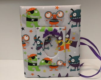 Funny Monster Cotton Photo Album for Boy - Boy Photo Album - Holds 100 4x6 Photos - Handmade