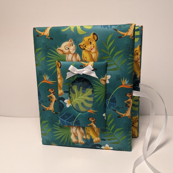 New!!! Disney Lion King Photo Album, Lion King Brag Book - Personalized Baby Photo Album - Handmade - Holds 100 4x6 photos