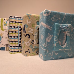 Baby Boy Custom Photo Album Set - Each Holds 100 4x6 Photos - Great for Baby Shower