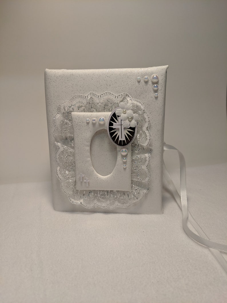 Confirmation Custom Photo Album Communion Handmade Holds 100 4x6 Photos Great Gift