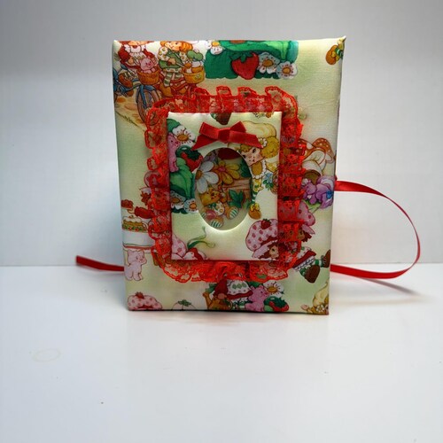 Custom Girls Photo Album, Strawberry Shortcake Photo Album - Holds 100 4x6 Photos - Handmade