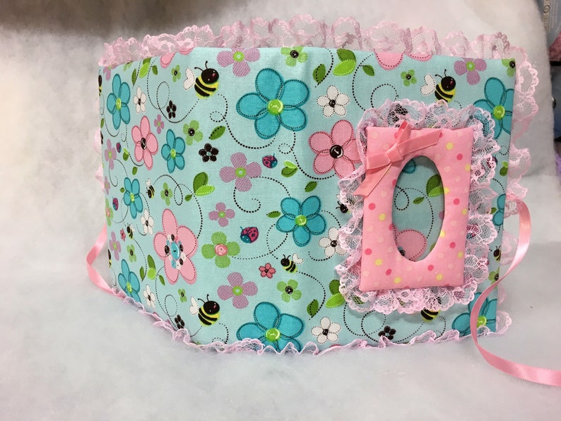 Sweet Pea Flowers Custom Photo Album for Baby Girl Holds 100 4x6 Photos Handmade
