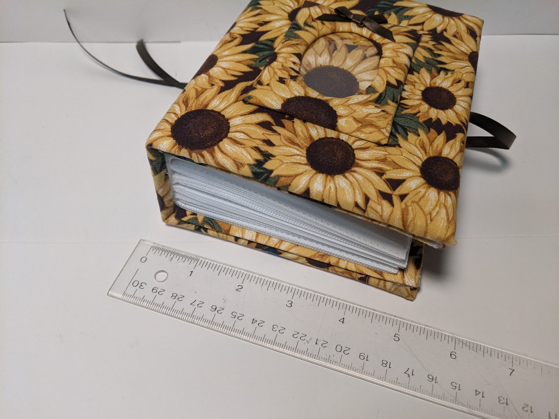 Custom Photo Album Flower Photo Album Sunflower Photo Album Etsy