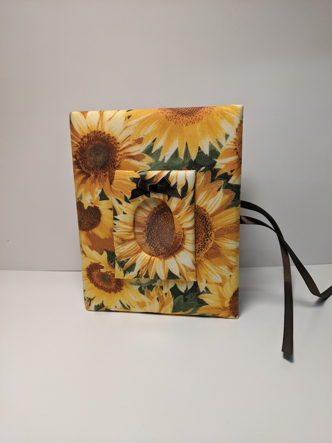 Custom Photo Album Flower Photo Album Sunflower Photo Album Etsy