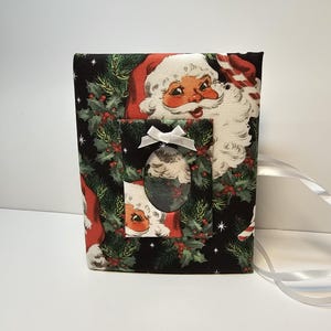 Christmas Santa Photo Album - Holds 100 4x6 Photos - Handmade - Perfect UNIQUE Christmas Gift!