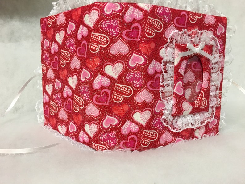 Beautiful Pink Hearts Fabric Photo Album with Heart Shaped Photo Frame 4x6 100 pages