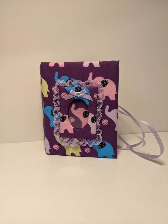 Álbum Fotográfico De 22 X 23,5 Cm Con Diseño De Elefante Rosado