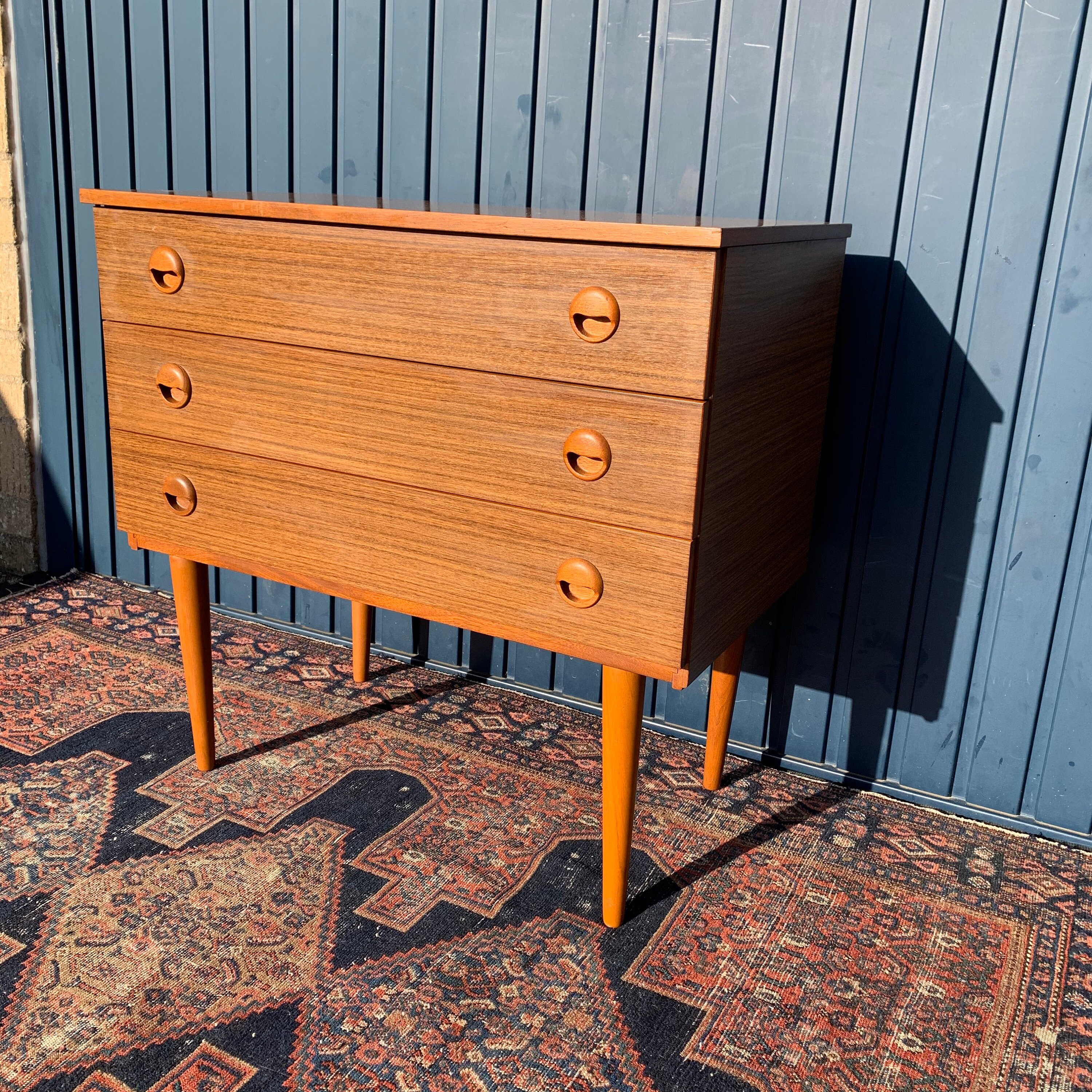 Small Retro Chest Of Drawers Vintage Mid Century Design