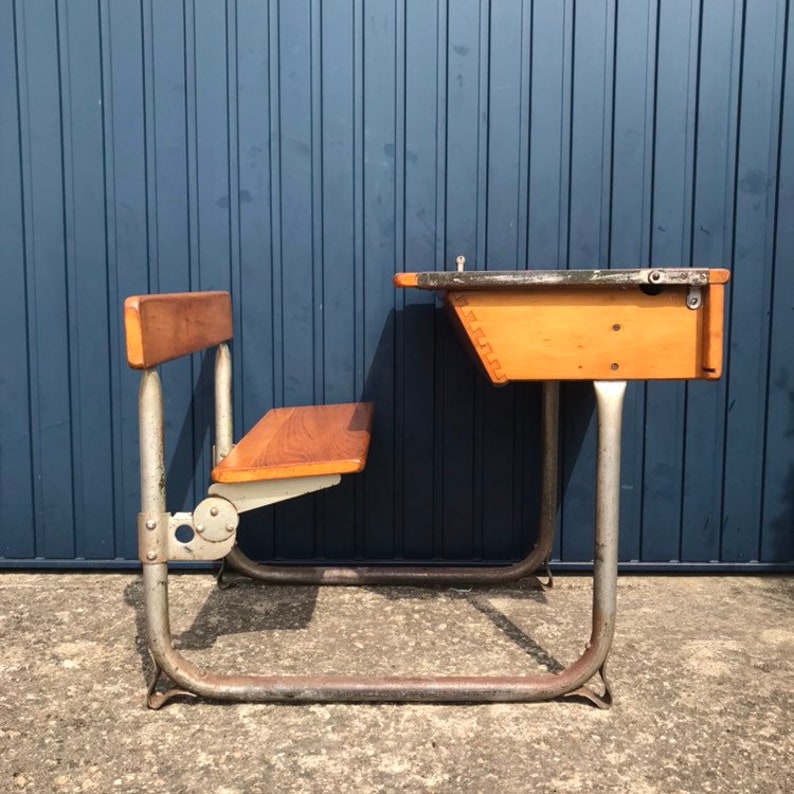 Childs Vintage School Desk Very Stable Etsy