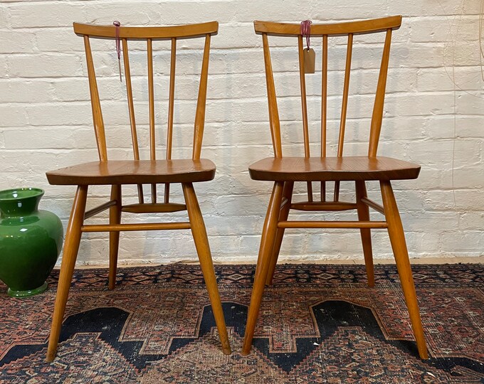 Stunning Pair of Vintage Ercol Chairs - ‘All Purpose’ Chair Design