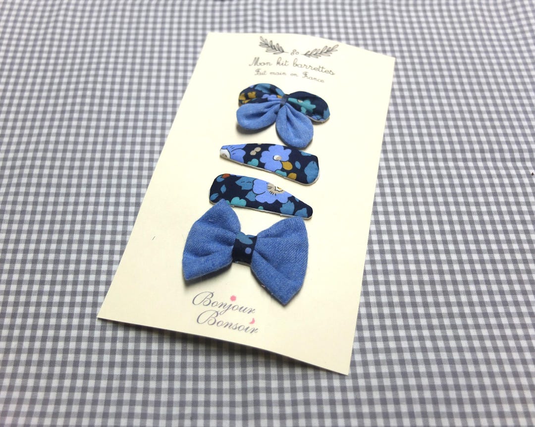Barrette Kit, Ideal as a Small Christmas or Birthday Gift, Set of 4 ...