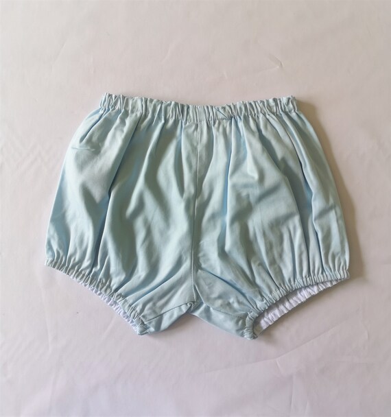 Bloomer hides boy diapers in sky blue poplin Etsy