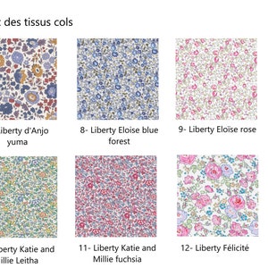 Liberty white-neck blouse , 36 fabric possibilities image 3