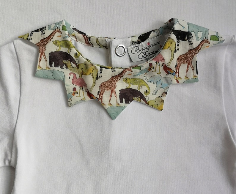 Body baby boy neck 11 points, 18 choices of fabrics for the collar image 3