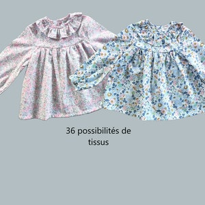 Blouse Liberty bébé , 36 possibilités de tissus image 1