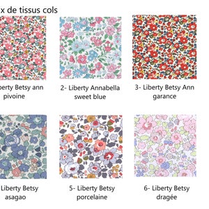 Liberty Bluse mit weißem Ausschnitt, 36 Stoffmöglichkeiten Bild 2