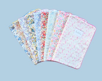 Baby girl health record cover in Liberty, 40 fabrics to choose from, customizable
