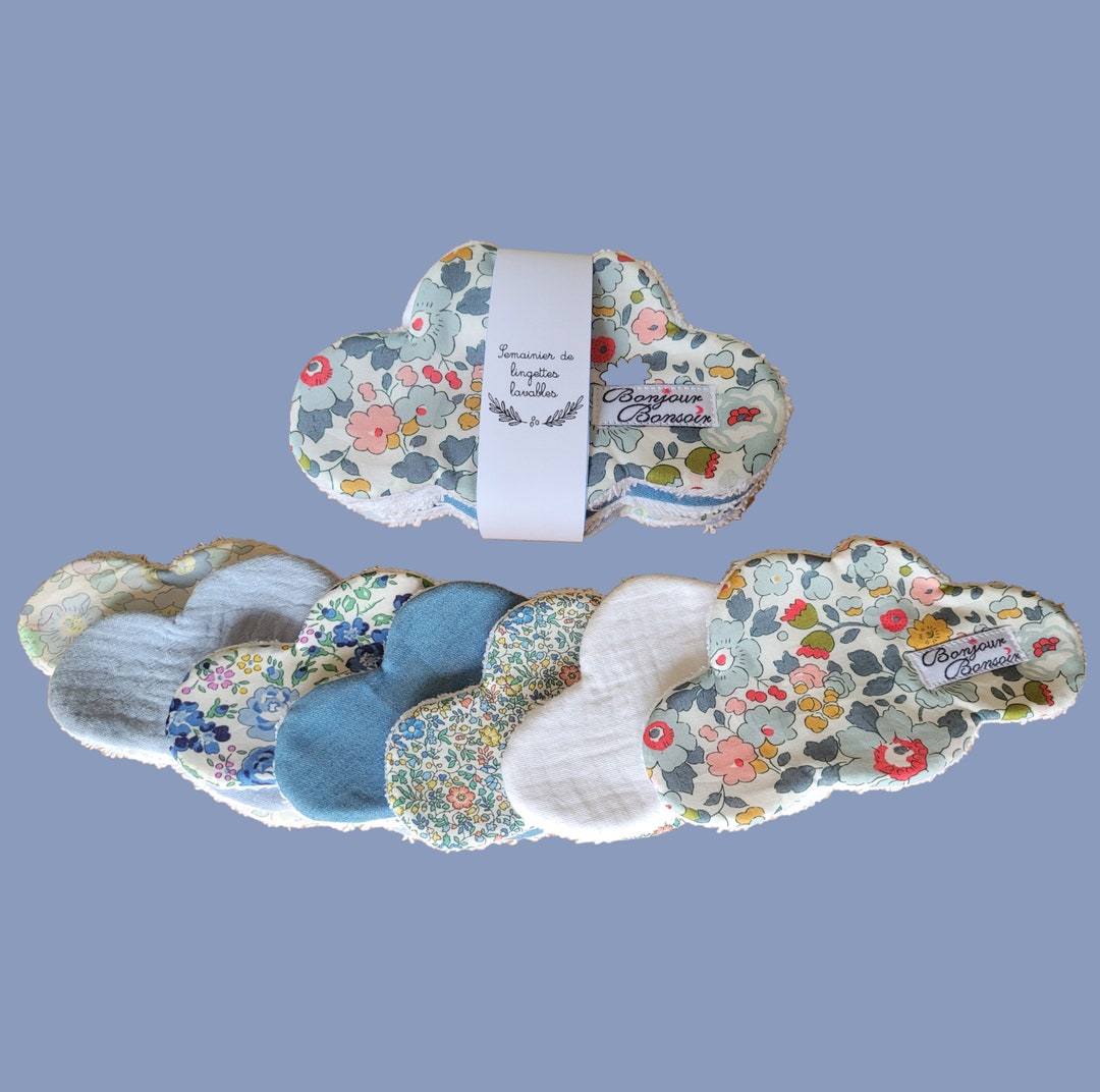 Weekly Wipes Shape Clouds Cotton Pads to Remove Makeup Lot Etsy