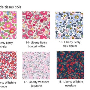 Liberty white-neck blouse , 36 fabric possibilities image 4